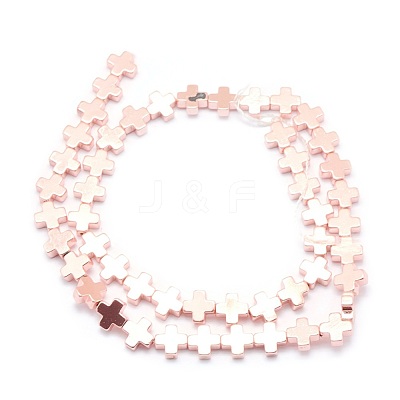 Electroplate Non-magnetic Synthetic Hematite Beads Strands G-L485-09B-RG-1