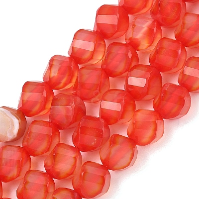 Natural Red Agate Beads Strands G-C267-B12-1