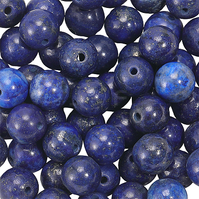1 Strand Dyed Grade A Natural Lapis Lazuli Beads Strands G-PA0002-65A-1