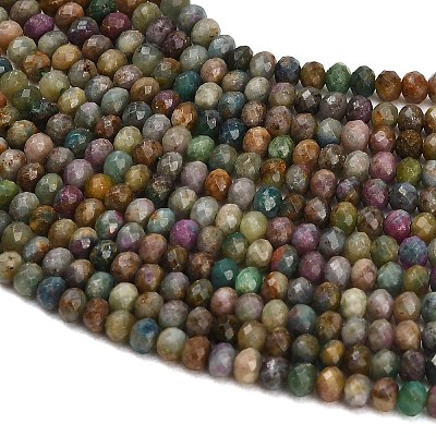 Natural Multicolor Tourmaline Beads Strands GG-CBA9722-B03-01-1