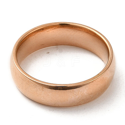 Ion Plating(IP) 304 Stainless Steel Flat Plain Band Rings STAS-I160-A-18mm-RG-1