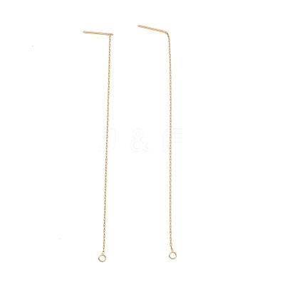 Ion Plating(IP) 304 Stainless Steel Stud Earring Finding X-STAS-E161-06G-1