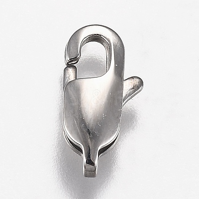 Tarnish Resistant 316 Surgical Stainless Steel Lobster Claw Clasps STAS-Z013-01B-1
