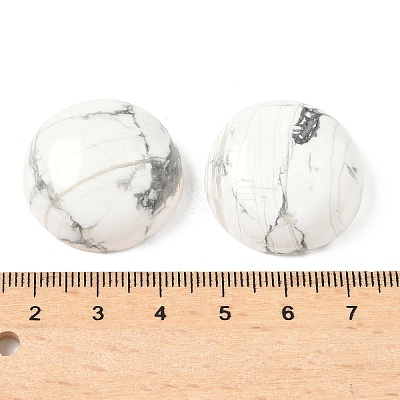 Natural Howlite Cabochons G-C189-04A-1