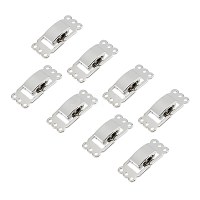 8Pcs Brass Fold Over Clasps FIND-FH0009-95B-1