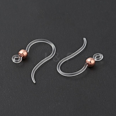 Transparent Resin Earring Hooks LS-RESI-G050-01RG-1