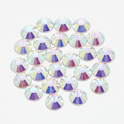 Flat Back Glass Rhinestone Cabochons RGLA-T090-SS30-02-1