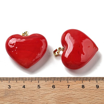 Handmade Lampwork Pendants LS-LAMP-G160-01F-02-G-1