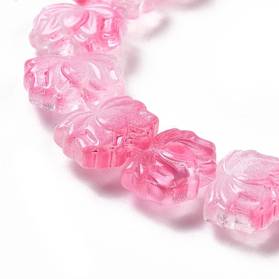 Transparent Glass Beads Strands X-GLAA-F114-01E-1