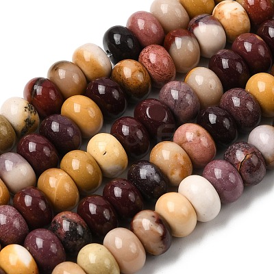 Natural Mookaite Beads Strands G-A280-A25-02-1