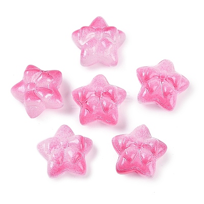 Transparent Spray Paint Glass Beads LS-GLAA-H035-02C-1