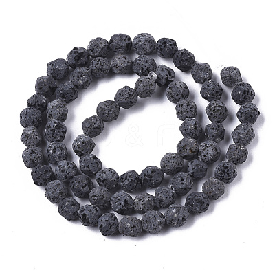 Natural Lava Rock Beads Strands G-S352-28A-01-1