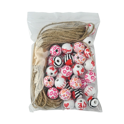 DIY Valentine's Day Pendant Decoration Making Kits DIY-FH0006-49-1