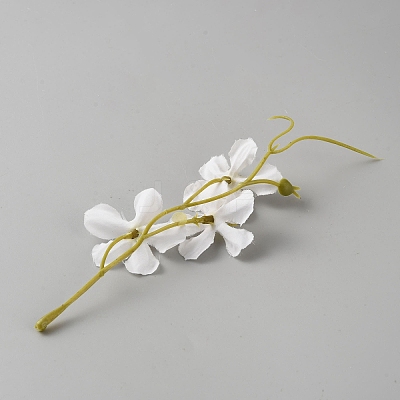 Cloth Artificial Plum Blossom Branch AJEW-WH20130-69D-1