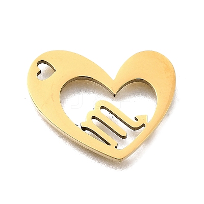 201 Stainless Steel Pendants STAS-A116-01G-08-1