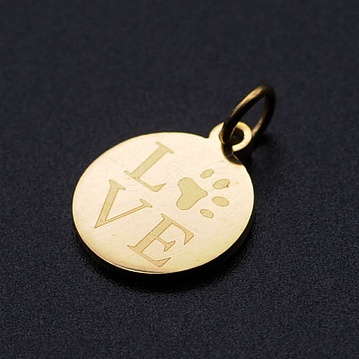 201 Stainless Steel Pet Charms STAS-T049-T677-2-1