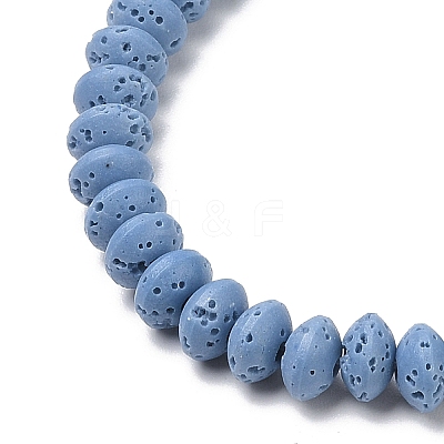 Synthetic Lava Rock Beads Strands G-B087-02A-08-1