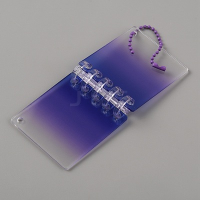 Gradient Color Transparent Mini Acrylic Binder Covers DIY-WH0387-92-1