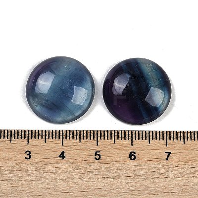 Natural Colorful Fluorite Cabochons G-I370-06C-1