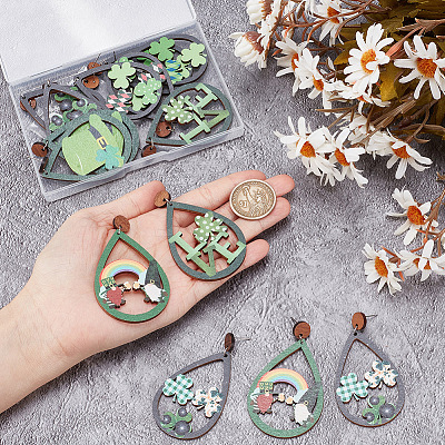 DIY Saint Patrick's Day Earring Making Kit DIY-AR0003-50-1