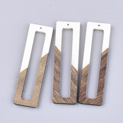 Resin & Walnut Wood Big Pendants LS-RESI-S358-97G-1
