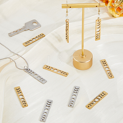 24Pcs 2 Styles 304 Stainless Steel Pendants STAS-HS0001-86-1