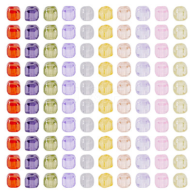 150Pcs 10 Colors Cubic Zirconia Bead ZIRC-TA0001-25-1