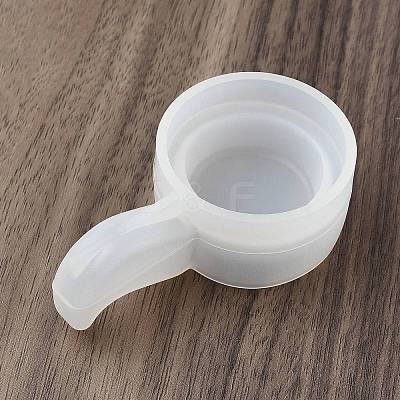 Flat Round with Handle DIY Silicone Candlesticks Molds LS-SIMO-G010-02B-1