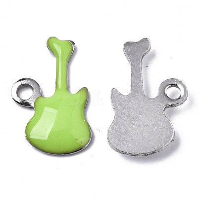 201 Stainless Steel Enamel Charms STAS-N088-15E-1