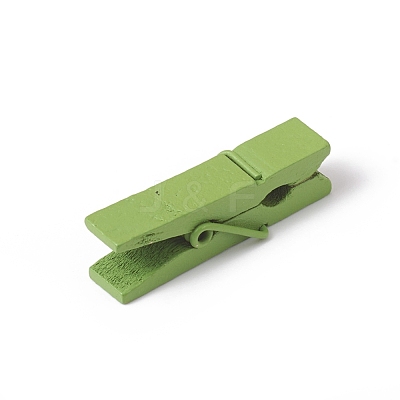 Natural Wooden Craft Pegs Clips WOOD-E010-02C-1
