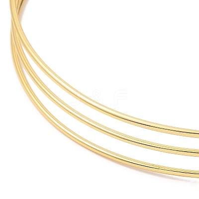 Rack Plating Brass Cuff Collar BJEW-Q350-02G-1