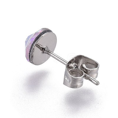 304 Stainless Steel Stud Earrings EJEW-L205-03B-1