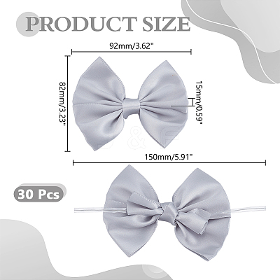 30Pcs Bowknot Polyester Ornament Accessories DIY-AR0005-11B-1