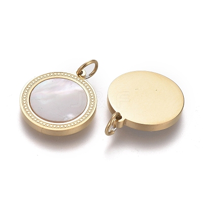 Natural Shell Pendants X-STAS-H100-04G-1