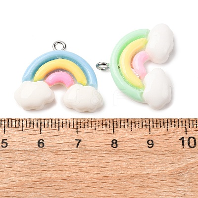Opaque Resin Pendants RESI-K048-05-1