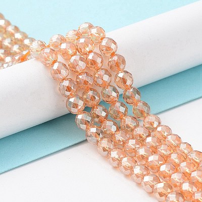 Electroplated Synthetic Quartz Crystal Beads Strands G-Z038-A02-01PL-1-1