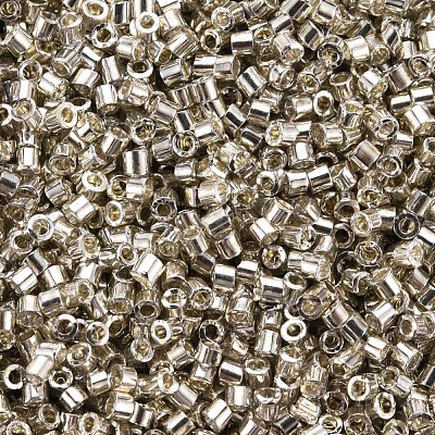 Plated Glass Cylinder Beads SEED-S047-E-003-1