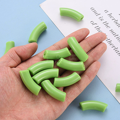 Opaque Acrylic Beads MACR-S372-001B-S031-1