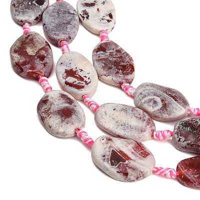 Natural Fire Crackle Agate Beads Strands GG-CBAE0EB-04B-1