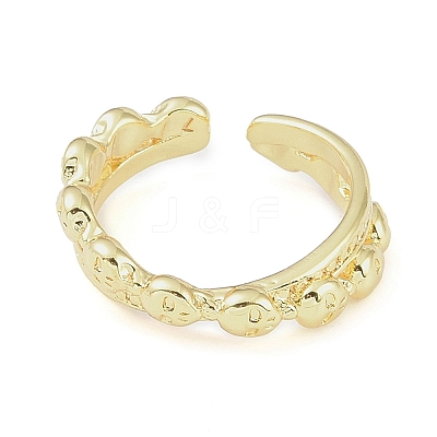 304 Stainless Steel Open Cuff Rings for Women LS-RJEW-H229-02G-06-1