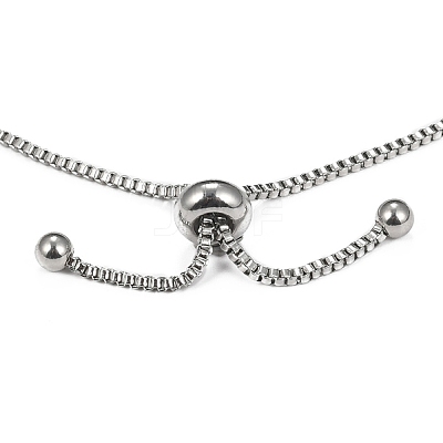 Tarnish Resistant Adjustable 304 Stainless Steel Slider Bracelets Making X-STAS-T050-031P-1