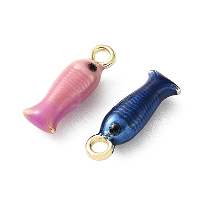 Alloy Enamel Pendants AL-CBA3844-02B-G-1