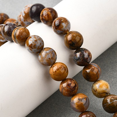Natural African Opal Beads Strands G-S390-06-8mm-1