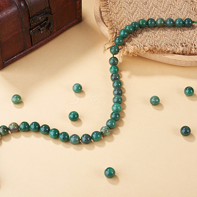 1Strand Natural African Jade Beads Strands G-TA0003-50A-1