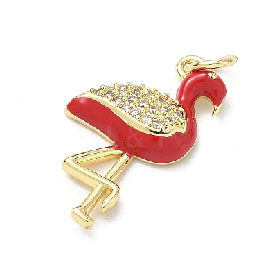 Brass Micro Pave Cubic Zirconia Pendants KK-H255-14A-G02-1