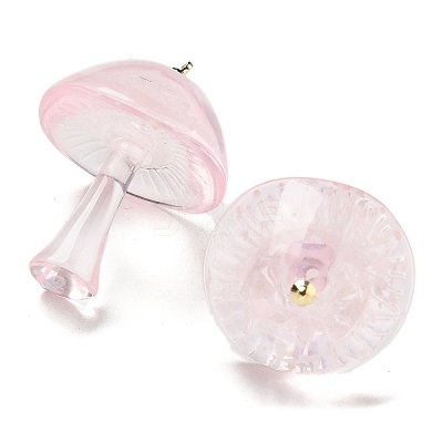 Luminous Epoxy Resin Mushroom Pendants RESI-C054-01D-1