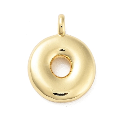 Rack Plating Brass Balloon Letter Pendants KK-C050-01G-O-1