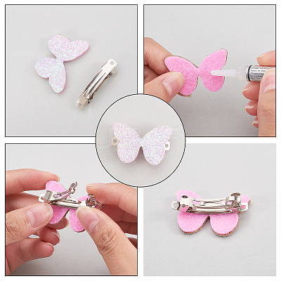 Iron Hair Barrette Findings IFIN-PH0024-37P-1