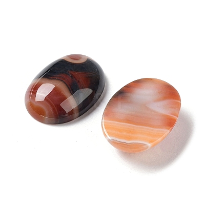 Natural Striped Agate/Banded Agate Cabochons G-H296--01D-03-1
