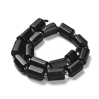 Natural Black Tourmaline Beads Strands G-N327-06-14A-1